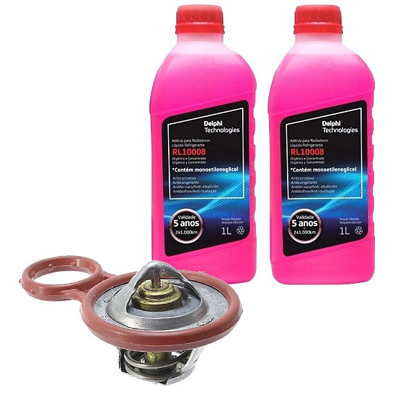 Válvula Termostatica Fiat Doblo Bravo Idea Linea Palio Weekend 1.6 / 1.8 Motor Etorque 16V + ADITIVOS