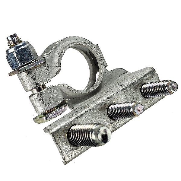 Terminal Bateria Polo Positivo 2 parafuso m6 1 parafuso m8