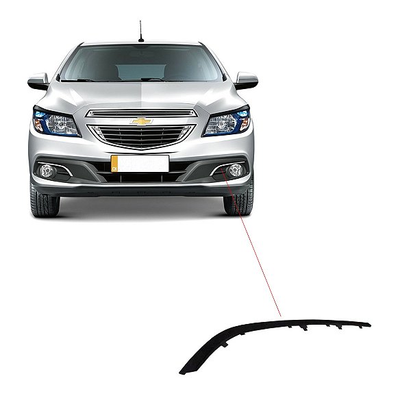 Aplique do Farol de Milha Lado Esquerdo Gm Onix Prisma 2013 a 2016