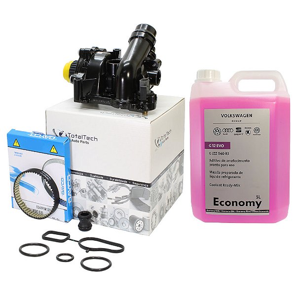 Bomba D'água Completa Jetta Tiguan + Tubo + Correia + Aditivo