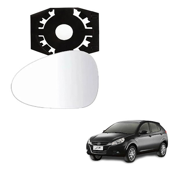 Lente Espelho Do Retrovisor Com Base Lado Esquerdo Jac J3 - 6634M