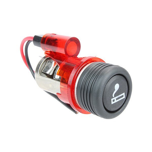 Acendedor De Cigarros Universal Para Veículos 12V (Vermelho)