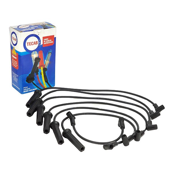 Jogo Cabos De Velas Ignição Ford Ranger/Explorer 6cc 7 Cabos - IM38C