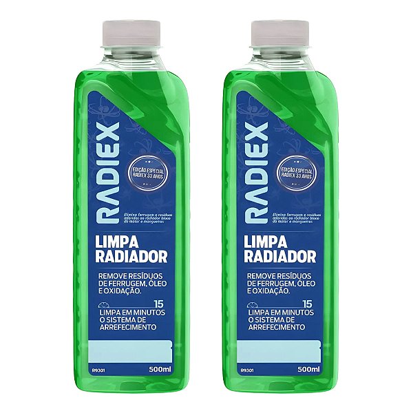 2 Limpa Radiador Radiex Remove Resíduos Ferrugem Óleo R9301