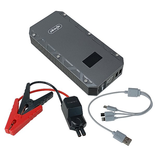 Acionador de Partida Automotivo Portátil 12V USB Com Iluminação Led