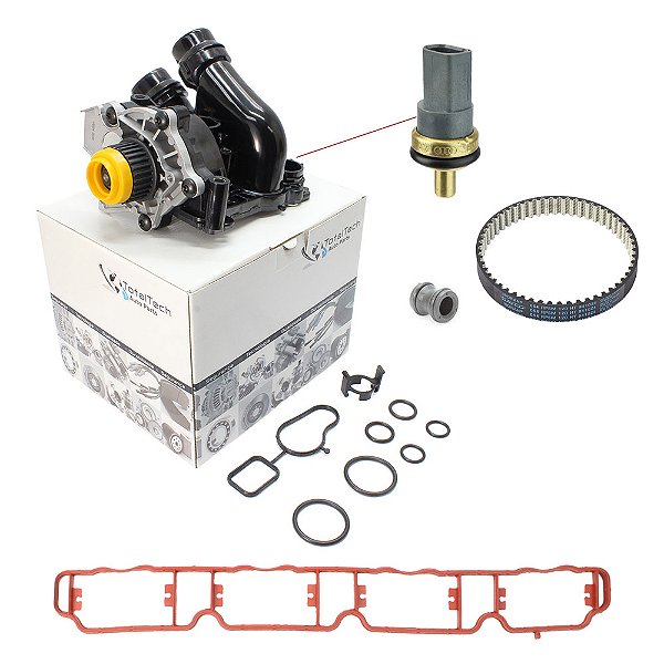 Bomba De Água Alumínio + Junta Admissão VW Jetta Passat Tiguan Audi A3 A4 A5