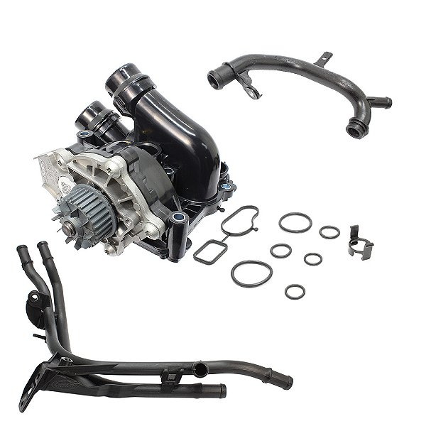 BOMBA DE ÁGUA COM TUBOS REFRIGERAÇÃO VOLKSWAGEN JETTA PASSAT TIGUAN FUSCA AUDI A3 Q3 TT