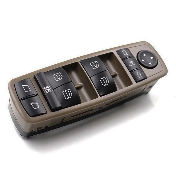 BOTÃO DE VIDRO ELÉTRICO MB R320 R350 R500 MARROM