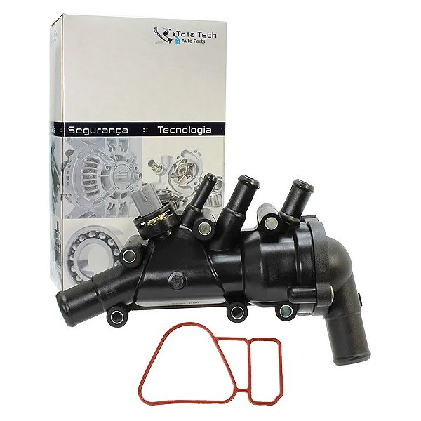 Carcaça Da Válvula Termostática Ford Courier Escort Fiesta Ka 1.0 1.6 Zetec Rocam - XS6E8A586AL