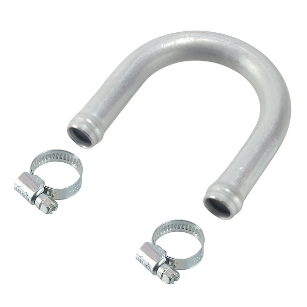 TUBO CONEXAO ALUMINIO EM U - 14mm + Abraçadeiras