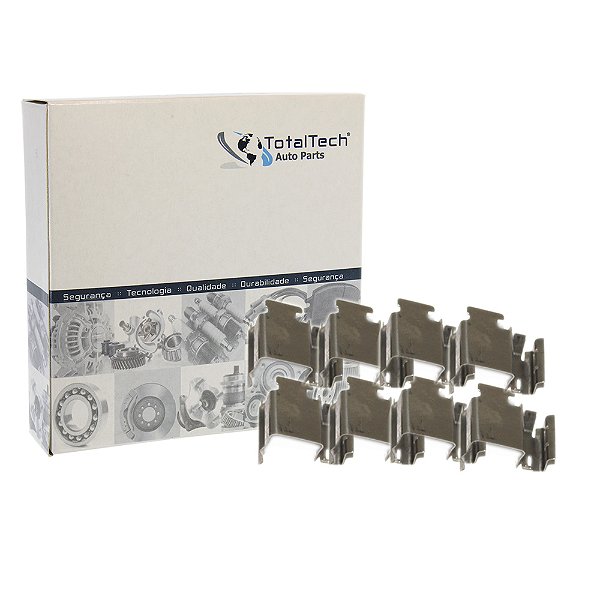 Kit 8 Molas Antiruídos Para Sistemas De Freios Traseiro Direito / Esquerdo Citröen C4 Peugeot 307 Fiat Stilo Bravo