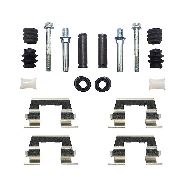 Kit Reparo Pino Guia Pinça De Freio + Mola Anti Ruído Dianteiro Jac J3 2010/...