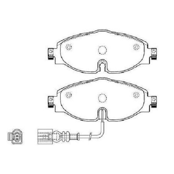 Pastilha de freio dianteira volkswagen golf / audi a3 sportback - ECO1571