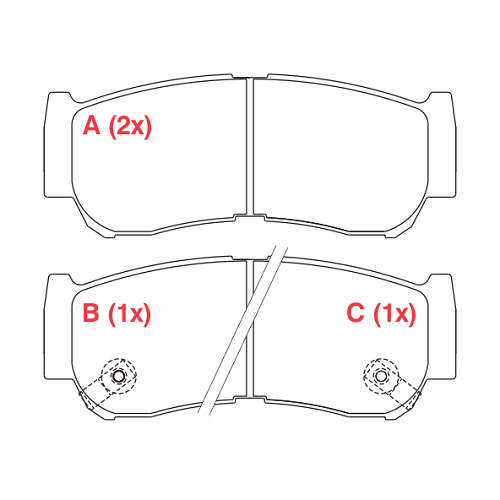 PASTILHA DE FREIO FREIO SANTAFE 2007> TRAS