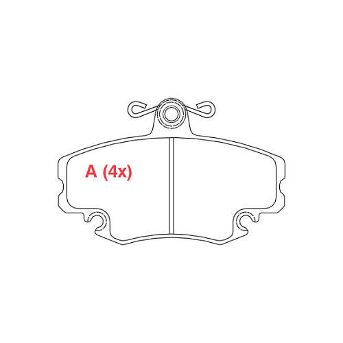 PASTILHA DE FREIO FREIO RENAULT SANDERO/ LO