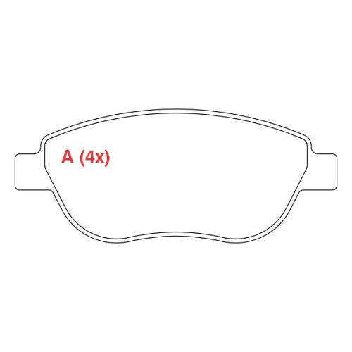 PASTILHA DE FREIO FREIO PEUGEOT 307 2.0