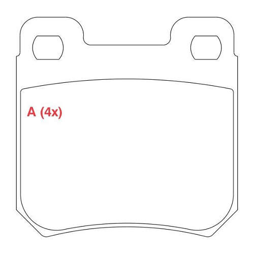 PASTILHA DE FREIO FREIO OMEGA TRAS.