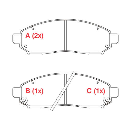 PASTILHA DE FREIO FREIO NISSAN FRONTIER 06