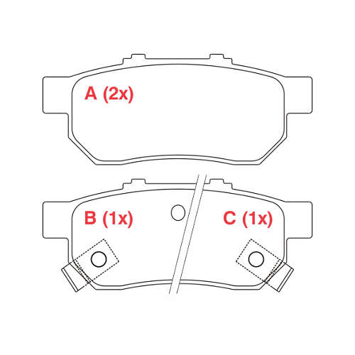 PASTILHA DE FREIO FREIO NEW FIT TRAS