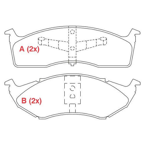 PASTILHA DE FREIO FREIO NEON / CARAVAN