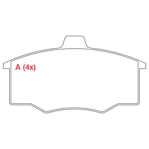 PASTILHA DE FREIO FREIO MONZA