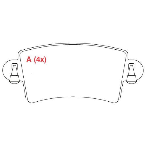 PASTILHA DE FREIO FREIO MASTER VAN TRAS