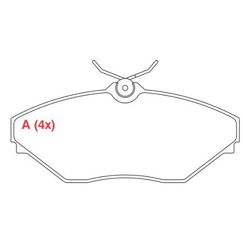 PASTILHA DE FREIO FREIO MAHINDRA