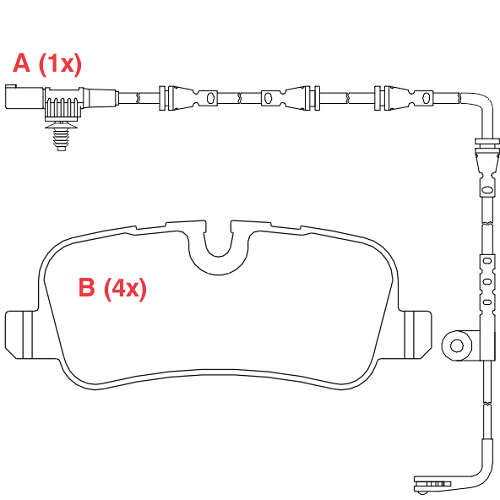 PASTILHA DE FREIO FREIO LAND ROVER DISCOV.I