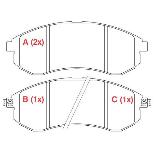 PASTILHA DE FREIO FREIO L-200 2003>
