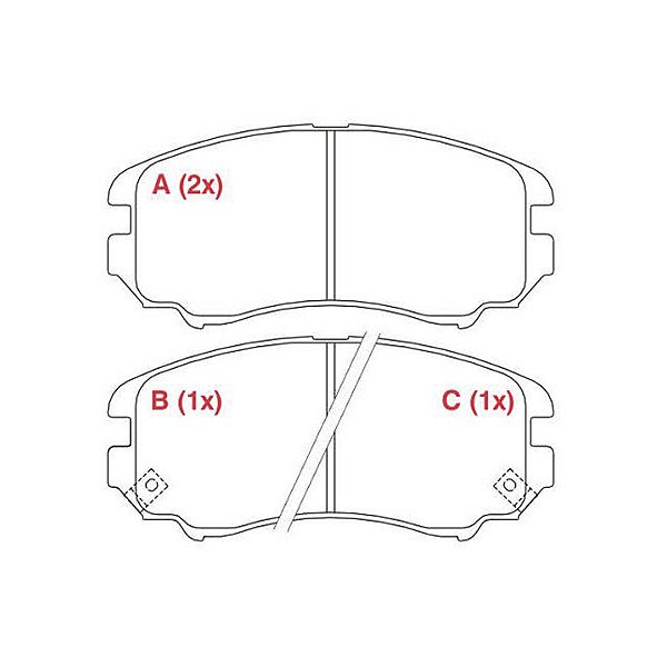 PASTILHA DE FREIO FREIO KIA SPORTAGE 04>
