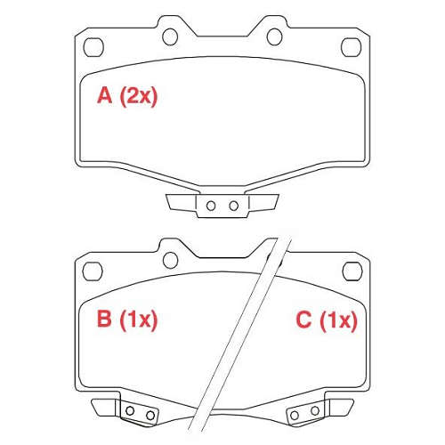 PASTILHA DE FREIO FREIO HILLUX 4X4