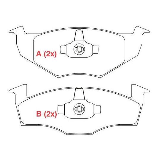 PASTILHA DE FREIO FREIO GOLF / AUDI