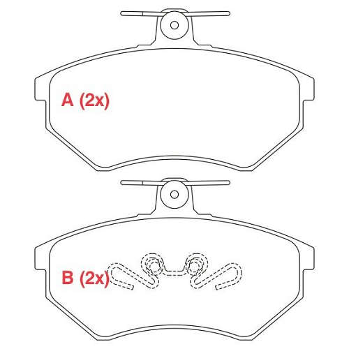 PASTILHA DE FREIO FREIO GOLF