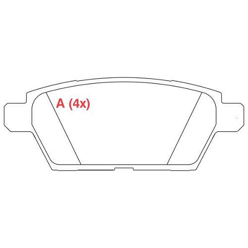 PASTILHA DE FREIO FREIO FUSION TRAS