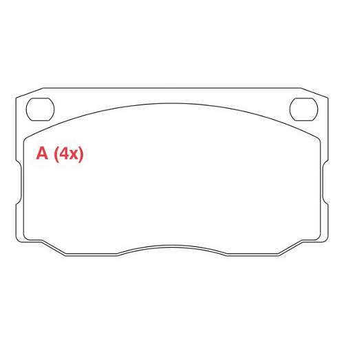 PASTILHA DE FREIO FREIO F-4000