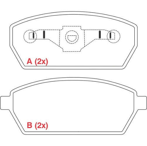 PASTILHA DE FREIO FREIO EFFA VAN