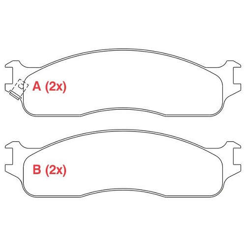 PASTILHA DE FREIO FREIO DODGE RAM 2500 05>