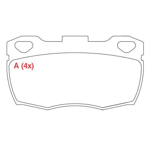 PASTILHA DE FREIO WILLTEC DIANTEIRO LAND ROVER