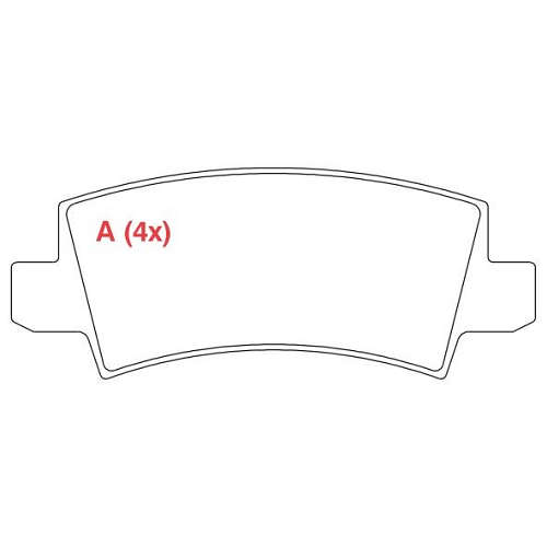 PASTILHA DE FREIO FREIO COROLLA 2003 TRAS