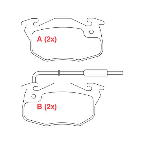 PASTILHA DE FREIO FREIO CLIO