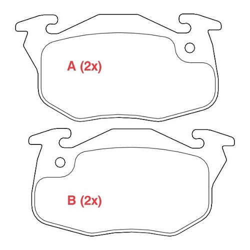 PASTILHA DE FREIO FREIO CLIO