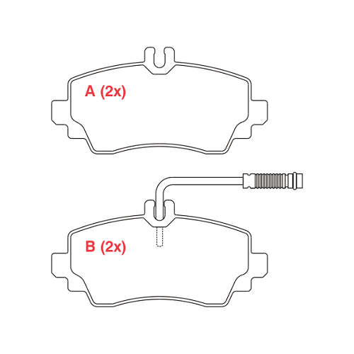 PASTILHA DE FREIO FREIO CLASSE A