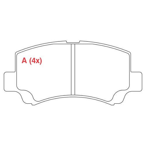 PASTILHA DE FREIO FREIO CHANA