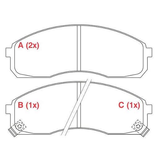 PASTILHA DE FREIO FREIO BESTA GS 2000