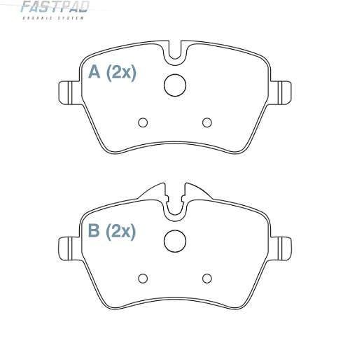 PASTILHA DE FREIO  CERAMICA MINI COOPER 09...D