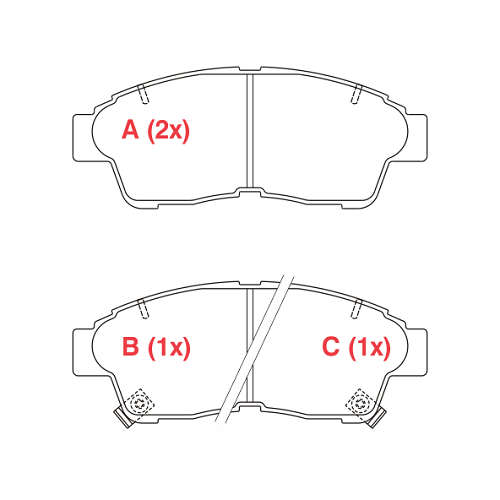 PASTILHA DE FREIO FREIO COROLLA NAC. ANTIGO