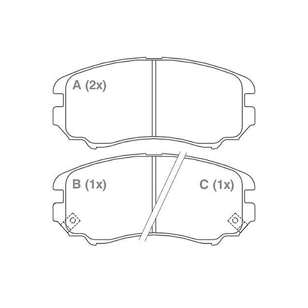 Pastilha de Freio Dianteiro Hyundai Azera Sonata / Sistema Mando
