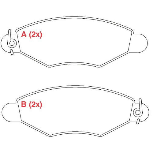PASTILHA DE FREIO FREIO ZAFIRA
