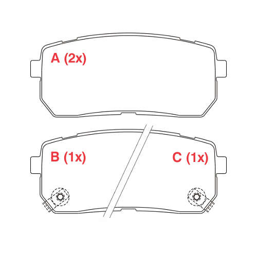 Pastilha de Freio Vera Cruz Traseira