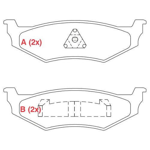 PASTILHA DE FREIO FREIO STRATUS JR
